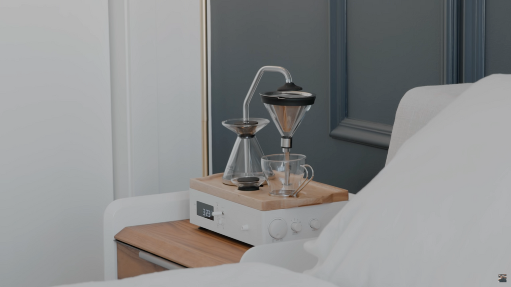 Justin Tse barisieur tea and coffee brewing alarm clock review tech and lifestyle dyson