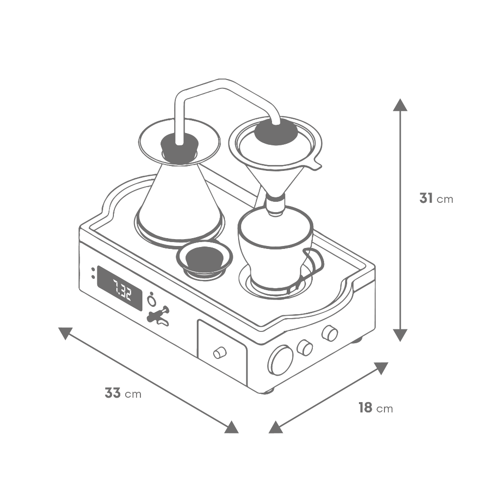 Barisieur™ Tea & Coffee Alarm Clock